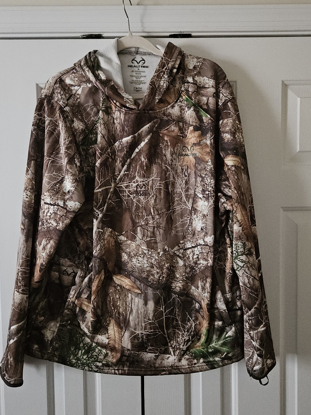 Realtree Edge Camo Hoodie Men’s XL Long Sleeve Polyester Pullover
